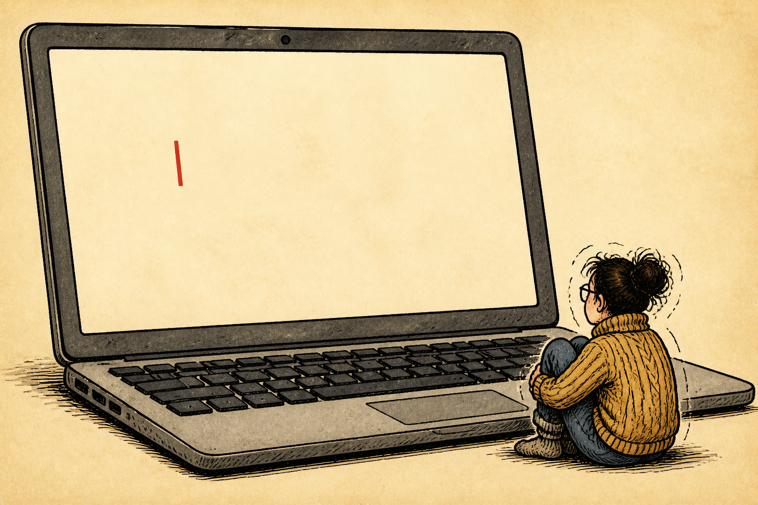 Иллюстрация к статье «Диплом при СДВГ: как начать огромный текст и не ждать последнего дня»